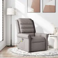 Prolenta Maison Exclusive - Massagesessel Taupe Stoff