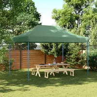 Prolenta Maison Exclusive - Partyzelt Faltbar Pop-Up Grün 410x279x315 cm