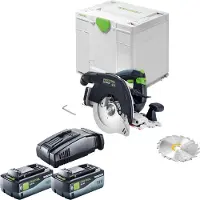 Festool HKC 55 KEB-Basic Akku Handkreissäge 18 V 160 mm Brushless + 2x Akku 8,0 Ah + Ladegerät + Systainer