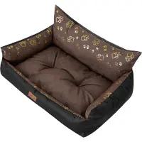 PillowPrim Hundebett "Joker Lite" -82x63 cm- Wasserabweisendes Hundekörbchen mit herausnehmbarem Kissen |