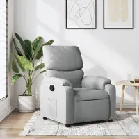 Prolenta Maison Exclusive - Relaxsessel Hellgrau Stoff