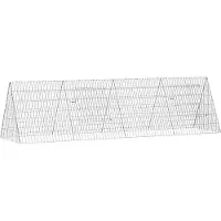 Syfax Hühnerkäfig Silber 215 x 55 x 55 cm Verzinkter Stahl