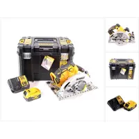 DeWalt DCS 572 P1 Akku Handkreissäge 18V 184 x 16 mm + 1x Akku 5,0 Ah + Ladegerät + T-STAK
