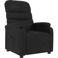 Syfax Relaxsessel Schwarz Kunstleder