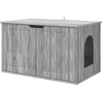 Syfax Katzenhaus Graues Sonoma 85 x 55 x 50,5 cm Holzwerkstoff