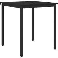 vidaXL Esstische 70 x 70 x 75 cm Holzwerkstoff Schwarz Eichen-Optik