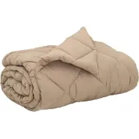 vidaXL Ganzjahresbettdecke Taupe 200 x 240 cm Mikrofaser