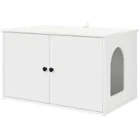 Syfax Katzenhaus Weiß 85 x 55 x 50,5 cm Holzwerkstoff
