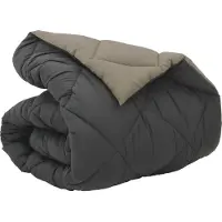 vidaXL Winterbettdecke 140 x 200 cm 450 g/m² Hellgrau und Anthrazit