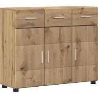 vidaXL Eleganten-Stil Sideboard mit Regal FLORIN Artisan-Eiche 88,5x30,5x73 cm - Wohnwände - Möbel26