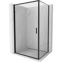 Mexen Exo Duschkabine mit Schwingtür 70 x 90 cm, transparent, schwarz - 817-070-090-70-00