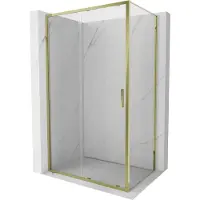 Mexen Exo Duschkabine Schiebetür 145 x 95 cm, transparent, gold - 8151-145-095-50-00