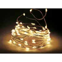 Spetebo 1.01 Lichterkette Draht 80 LED - warmweiß - Innen + Außen