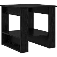 vidaXL Couchtisch Schwarz Eichen-Optik 51 x 50 x 50 cm Holzwerkstoff