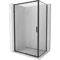 Mexen Exo Duschkabine, schiebbar 135 x 80 cm, transparent, schwarz - 8151-135-080-70-00