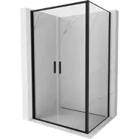 Mexen Exo Duschkabine, Schwingtür 80 x 95 cm, transparent, schwarz - 814-080-095-70-00