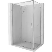 Mexen Exo Duschkabine, verschiebbar, 150 x 85 cm, transparent, Chrom - 8151-150-085-01-00