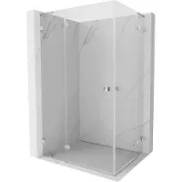 Mexen Lunar L Duo Duschkabine schwenkbar 115 x 95 cm, transparent, Chrom - 834L-115L-095P-01-00
