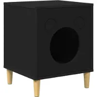 Syfax Katzenhaus Schwarz 42,5 x 40 x 53 cm Holzwerkstoff