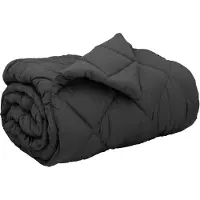 vidaXL Winterbettdecke 155 x 200 cm 450 g/m² Anthrazit