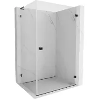 Mexen Lunar-B L Duschkabine rechts öffnend 95 x 90 cm, transparent, schwarz - 832L-095-090-70-00-P