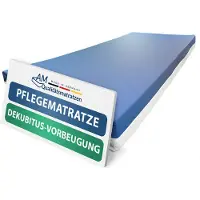 AM Qualitätsmatratzen | Premium Pflegematratze 90x200 cm - Dekubitusprophylaxe - Standard für die Heimpflege