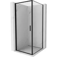 Mexen Exo Duschkabine Schwenktür 70 x 70 cm, transparent, schwarz - 817-070-070-70-00