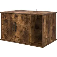 Syfax Katzenhaus Geräucherte Eiche 85 x 55 x 50 cm Holzwerkstoff