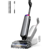 Tineco Floor One S9 Artist Steam Pro, Standstaubsauger, Beutellos, Schwarz, Silber, 0,88 l, 0,75 l, Rechteckig
