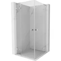 Mexen Lunar L Duo Duschkabine schwenkbar 95 x 95 cm, transparent, Chrom - 834L-095L-095P-01-00