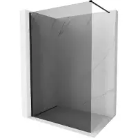 Mexen Kioto-X Duschwand Walk-in 80 x 200 cm, graphit 10 mm, schwarz - 800-080-101-70-40-X