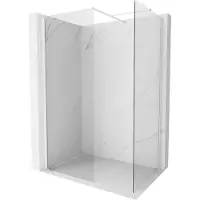 Mexen Kioto-X Duschwand Walk-in 70 x 70 cm, transparent 10 mm, weiß - 800-070-202-20-00-070-X