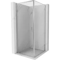 Mexen Exo Duschkabine, schwenkbar 95 x 95 cm, transparent, Chrom - 817-095-095-01-00