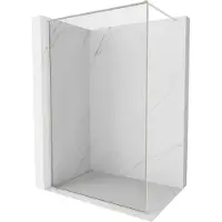 Mexen Kioto-F Duschwand Walk-in mit Rahmen 110 x 202 cm, transparent 8 mm, gebürstetes Nickel - 800-110-104-97-00