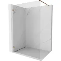 Mexen Lunar Duschwand Walk-in links 80 x 200 cm, transparent 8 mm, Roségold - 830-080-000-60-00-L