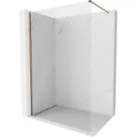 Mexen Kioto-X Duschwand Walk-in 160 x 200 cm, transparent 10 mm, Roségold - 800-160-101-60-00-X