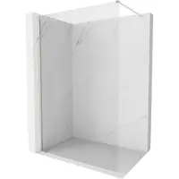 Mexen Kioto-X Duschwand Walk-in 110 x 200 cm, transparent 10 mm, gebürsteter Nickel - 800-110-101-97-00-X