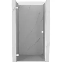 Mexen Lunar-B Duschschwenktür links 90 cm, transparent, weiß - 832-090-000-20-00-L