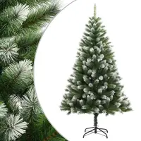 Syfax Künstlicher Weihnachtsbaum Klappbar Beschneit 180 cm