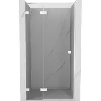 Mexen Lunar Duschdrehtür links 105 cm, transparent, weiß - 834-105-000-20-00-L
