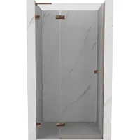 Mexen Lunar L Dusch-Schwenktür links 95 cm, transparent, Roségold - 834L-095-000-60-00-L