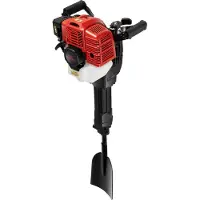 StarTech.com Benzin Erdlochbohrer - 2-Takt Pfostenbohrer - 52cc 1900W - Drehzahl bis 6500 U/min einstellbar - Für Zaunpfähle und Gartenpflanzung - Rot