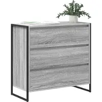 vidaXL Sideboard Graues Sonoma 79 x 36 x 75.5 cm Holzwerkstoff