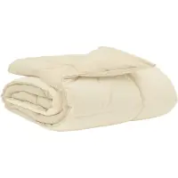 vidaXL Ganzjahresbettdecke 200 x 200 cm 4 Jahreszeiten Creme