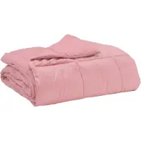 vidaXL Sommerdecke Gepolstert Rosa 155 x 220 cm Mikrofaser