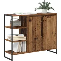vidaXL Seitenschrank Altholz 96,5 x 30 x 75 cm Holzwerkstoff