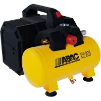 Abac Kompressor Sil 07 ölfrei 6 Liter Tank 0,75 PS 8 bar 110 l/min 49 dB leise
