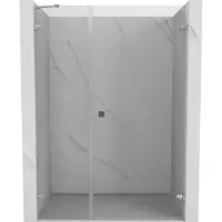 Mexen Lunar-B Duschdrehtür rechts 130 cm, transparent, Chrom - 832S-130-050-01-00-P