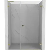 Mexen Lunar-B L Duschflügeltür rechts 150 cm, transparent, gold - 832SL-150-050-50-00-P