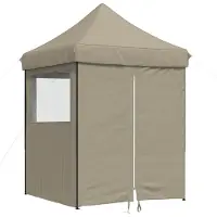 vidaXL "im SALE"Party-Zelt(1 pcs) - modernen Design - Gartenpavillon Wasserdicht - Taupe 200x200x306 cm Oxford-Stoff - Pavillons & Partyzelte NeuMöbel72175